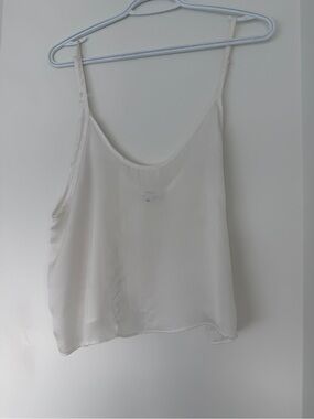 Talula Ivory Satin Camisole Tank